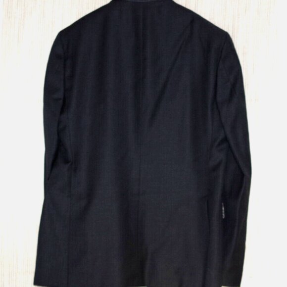 Vitale Barberis Canonico Cartella Charcoal Wool  Button Vents blazer Italy sz.50 - Picture 2 of 8